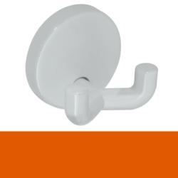 HEWI Doppelhaken Haken orange 31 mm lang Rosette 40 mm 801.90.020-24 Handtuchhaken Wandhaken