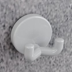 HEWI Doppelhaken Haken fels-grau 31 mm lang Rosette 40 mm 801.90.020-95 Handtuchhaken Wandhaken