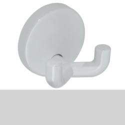HEWI Doppelhaken Haken licht-grau 31 mm lang Rosette 40 mm 801.90.020-97 Handtuchhaken Wandhaken