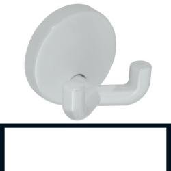 HEWI Doppelhaken Haken rein-weiss 31 mm lang Rosette 40 mm 801.90.020-99 Handtuchhaken Wandhaken