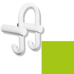 HEWI Garderobendoppelhaken apfel-gr�n 801.90.030-74 Doppelhaken Haken nach hinten Serie 801
