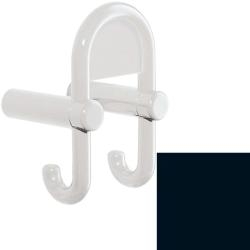 HEWI Garderobendoppelhaken tief-schwarz mit Symboltr�ger 801.90.031-90 Haken nach hinten / vorn