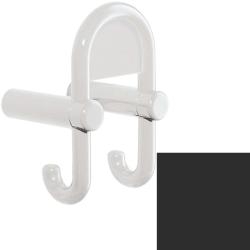 HEWI Garderobendoppelhaken anthrazit-grau mit Symboltr�ger 801.90.031-92 Haken nach hinten / vorn