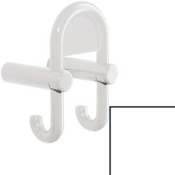 HEWI Garderobendoppelhaken rein-weiss mit Symboltr�ger 801.90.031-99 Haken nach hinten / vorn