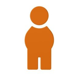 HEWI Pictogramm WC-Symbol MANN orange selbstklebend 801.91.010-24 Serie 801