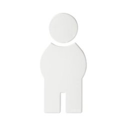 HEWI Pictogramm WC-Symbol MANN rein-weiss selbstklebend 801.91.010-99 Serie 801