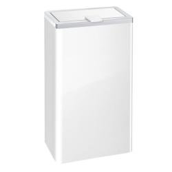 HEWI Hygieneabfallbeh�lter Abfalleimer mit Deckel Edelstahl weiss 950.05.200 System 100