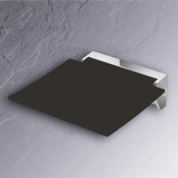 HEWI Klappsitz Duschsitz 350 chrom / anthrazit-grau 950.51.20590-92 System 100 / 800