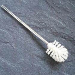 Keuco Cleo Toilettenb�rste Griff chrom 03864 B�rstenkopf weiss 72 mm f�r B�rstengarnitur 03864