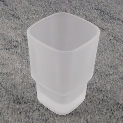 Keuco Elegance NEU Glas Echtkristall-Glas Ersatzglas mattiert 11650 f�r Glashalter 11650