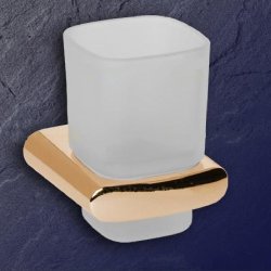 Keuco Elegance NEU Glashalter 11650 edelmessing 11650019000-EM Wandmodell Echtkristall-Glas messing