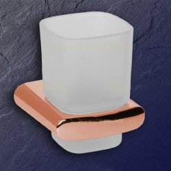 Keuco Elegance NEU Glashalter 11650 kupfer-poliert 11650019000-KU Wandmodell Echtkristall-Glas