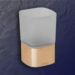 Keuco Elegance NEU Glashalter mit Glas 11650 edelmessing 11650019001-EM messing Standmodell