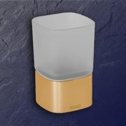 Keuco Elegance NEU Glashalter mit Glas 11650 gold 11650019001-GO vergoldet Standmodell