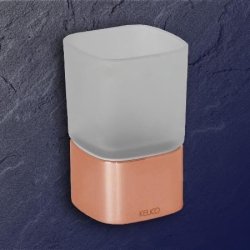 Keuco Elegance NEU Glashalter mit Glas 11650 kupfer-poliert 11650019001-KU kupfer Standmodell