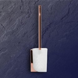 Keuco Elegance NEU Toilettenb�rstengarnitur kupfer-poliert 11669 Echtkristall-Einsatz 11669019000-KU