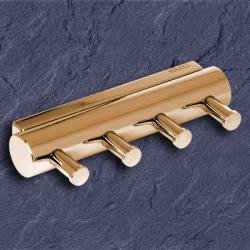 Keuco Plan Hakenleiste mit 4 Haken 14913 edelmessing 14913010000-EM edel-messing