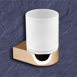 Keuco Edition 300 Glashalter 30050 edelmessing mit Echtkristall-Glas 30050019000-EM edel-messing
