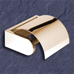 Keuco Edition 300 Toilettenpapierhalter 30060 edelmessing mit Deckel 30060010000-EM edel-messing