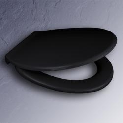 Pagette WC-Sitz Exclusiv ebony mit Deckel Scharniere Edelstahl 790821602-EB