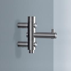 PHOS Garderobenhaken Einzelhaken drehbar G-Line Edelstahl matt  GH1