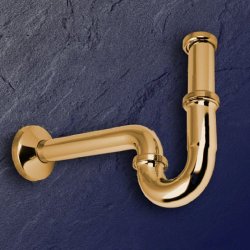 Viega Plus-Siphon 1 1/4 vergoldet R�hrengeruchsverschluss R�hrensiphon Sifon Traps 101572-GO gold