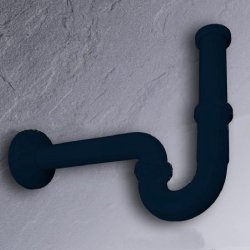 Viega Plus-Siphon 1 1/4 stahl-blau R�hrengeruchsverschluss R�hrensiphon Sifon Traps 101572-BL