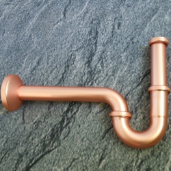 Viega Plus-Siphon 1 1/4 kupfer-matt R�hrengeruchsverschluss R�hrensiphon Sifon Traps 101572-KU-M