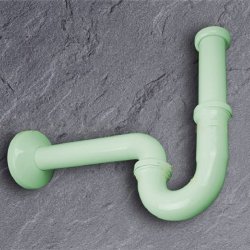 Viega Plus-Siphon 1 1/4 wei�-gr�n R�hrengeruchsverschluss R�hrensiphon Sifon Traps 101572-RAL 6019