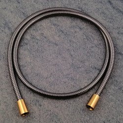 Metall Brauseschlauch Aranja Edelmessing 125 cm Konus 1/2 Überwurf 031125 AREM