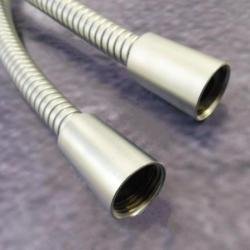 Metall-Brauseschlauch Edelmatt 200 cm 1/2 x 1/2 Duschschlauch 031200 CE Chrom Edelmatt