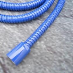 Metall-Brauseschlauch Blau Ultramarinblau (RAL 5002) 200 cm DN 15 Duschschlauch 2000 mm 031200 PB