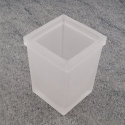Duravit Karree Glas matt 1003900000 Ersatzglas für Bürstengarnitur
