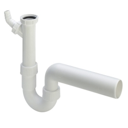 Viega Siphon Spüle 50 mm 102838 mit Geräteanschluss Röhrengeruchsverschluss