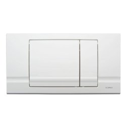 Schwab Abdeckplatte Riva Duo hochglanz-verchr. f.Spülkasten 182.0400 2