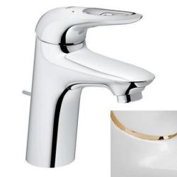 Grohe Eurostyle Waschtischbatterie Weiss/ Gold 33558003 WEGO S-Size 