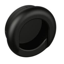HEWI 535.42MLB 90 Muschelgriff rund ø 42/ 35 mm Matt Tiefschwarz
