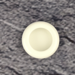 HEWI 538.60ML 99 Muschelgriff rund ø 60 mm Reinweiss Einlass 55 mm