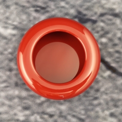 HEWI 538.75ML 33 Muschelgriff rund ø 75 mm Rubinrot Einlass 70 mm