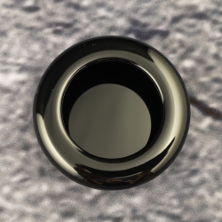 HEWI 538.75ML 90 Muschelgriff rund ø 75 mm Tiefschwarz Einlass 70 mm