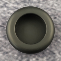 HEWI 538.90MLB 90 Muschelgriff rund ø 90/ 85 mm Matt Tiefschwarz