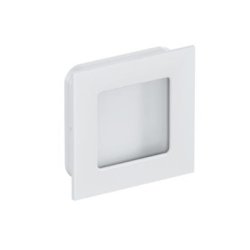 HEWI 544.60 98 Muschelgriff eckig Signalweiss 60 x 60 mm