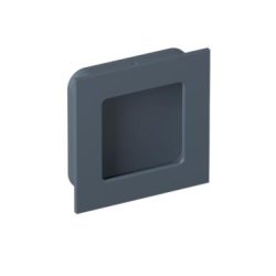 HEWI 544.60B 92 Muschelgriff eckig Matt Anthrazitgrau 60 x 60 mm