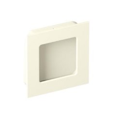 HEWI 544.60B 99 Muschelgriff eckig Matt Reinweiss 60 x 60 mm