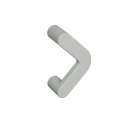 HEWI 548.17B64GKW 95 Bügelgriff 80 mm Matt Felsgrau BA 64 mm