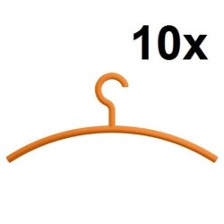 HEWI Edition Matt Kleiderbügel 10er Set Orange Matt 570.1B 24