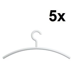 HEWI Edition Matt Kleiderbügel 5er Set Signalweiss Matt 570.1B 98