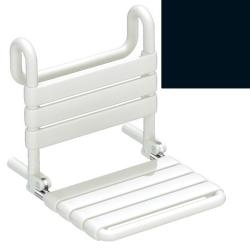 HEWI Serie 801 Einhängesitz klappbar Tiefschwarz 801.51.115 90 Barrierefrei Duschsitz Schwarz