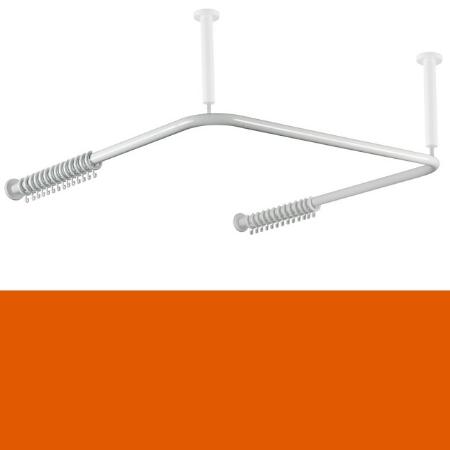 HEWI Vorhangstange U-Form Orange für Dusche 120 cm 801.34.310 24 Orange HEWI Vorhangstange U-Form Orange für Dusche 120 cm 801.34.310 24 Orange