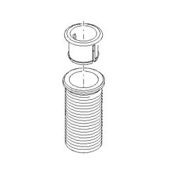 Dornbracht Hülse M32 x 1,5 mm 04240401800-08 Platin für Schlauch Wannenrand